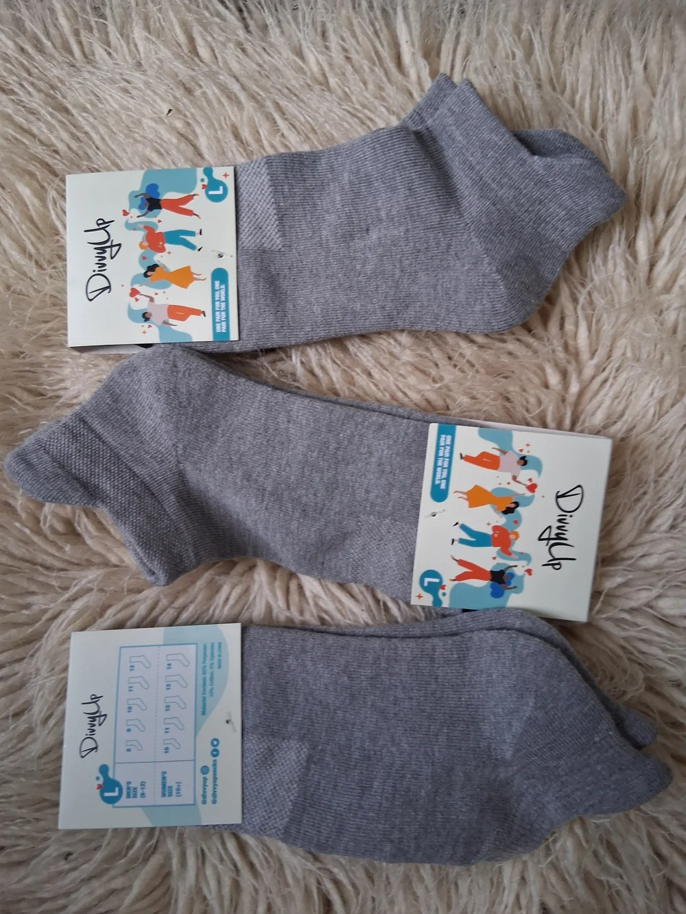Men's Gray Athletic Ankle Socks - 3 Pack